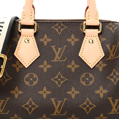 Louis Vuitton Monogram Speedy Bandouliere 20 Black 7 of 10