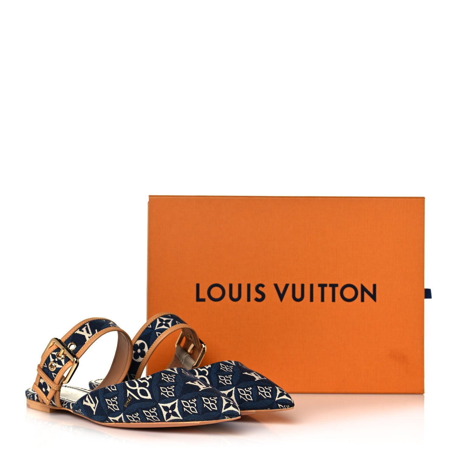 Louis Vuitton Since 1854 Sofia Flat Mule 40 Blue 11 of 11