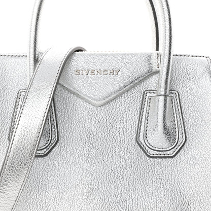 Givenchy Metallic Sugar Goatskin Small Antigona Silver 8 of 10