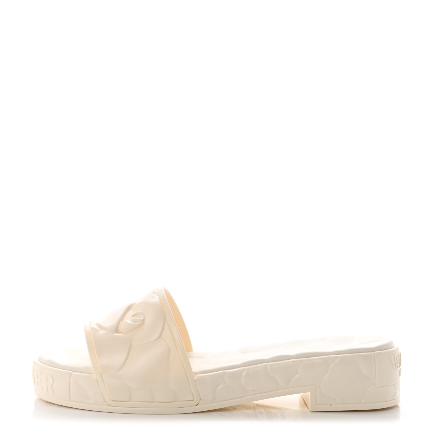 Valentino Garavani Rubber Atelier 03 Rose Edition 25/40mm Platform Slide Sandals 40 Avorio 1 of 8