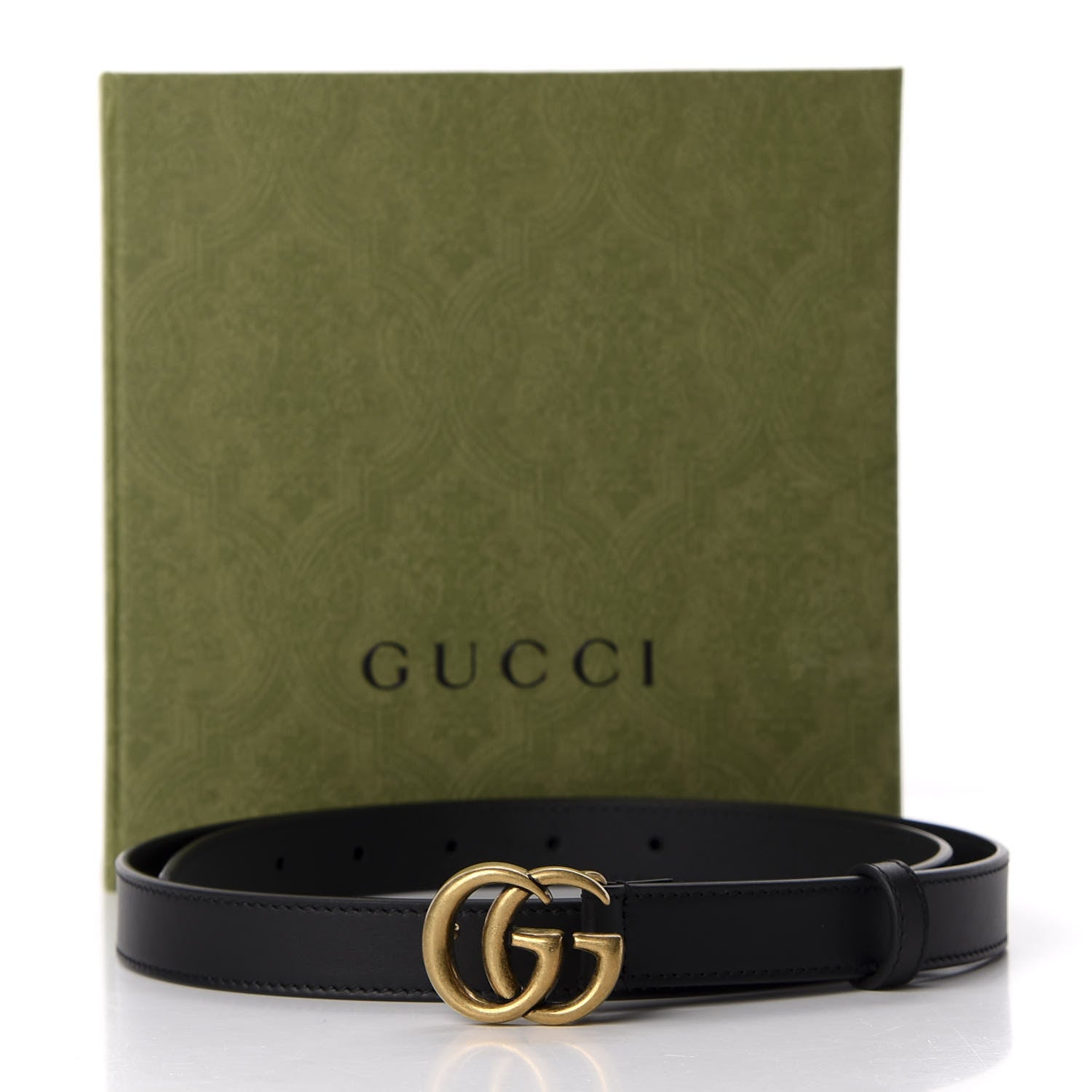 Gucci Calfskin Double G 20mm Belt 90 36 Black 5 of 5