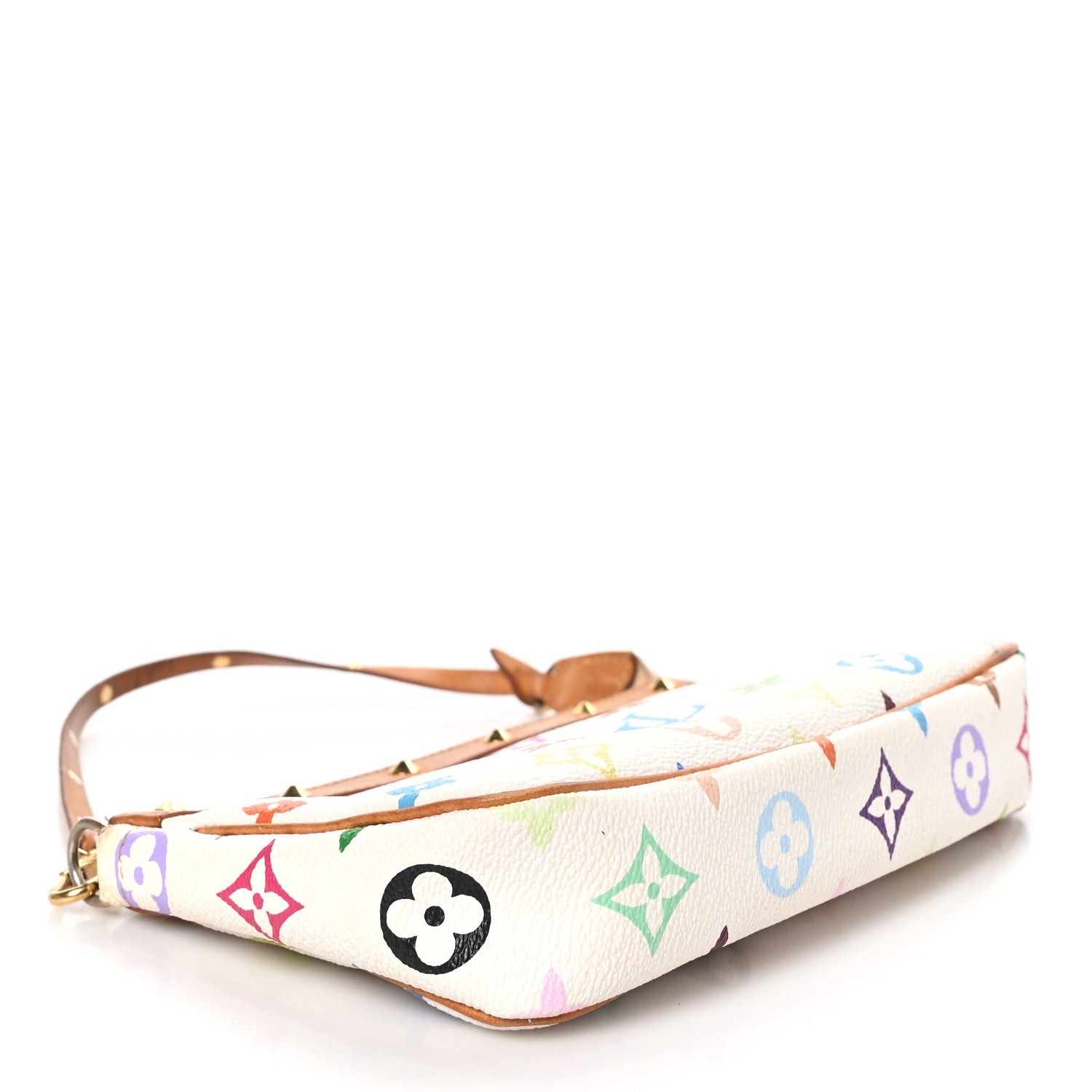 Louis Vuitton Monogram Multicolor Pochette Accessories White 4 of 13