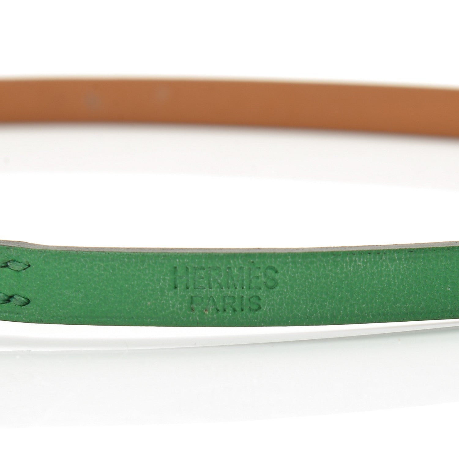 Hermes Swift Hapi 3 MM Triple Tour Wrap Bracelet M Bambou 6 of 8
