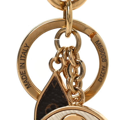 Louis Vuitton Metal Monogram Epi Spring Street Bag Charm Key Holder Gold 4 of 4
