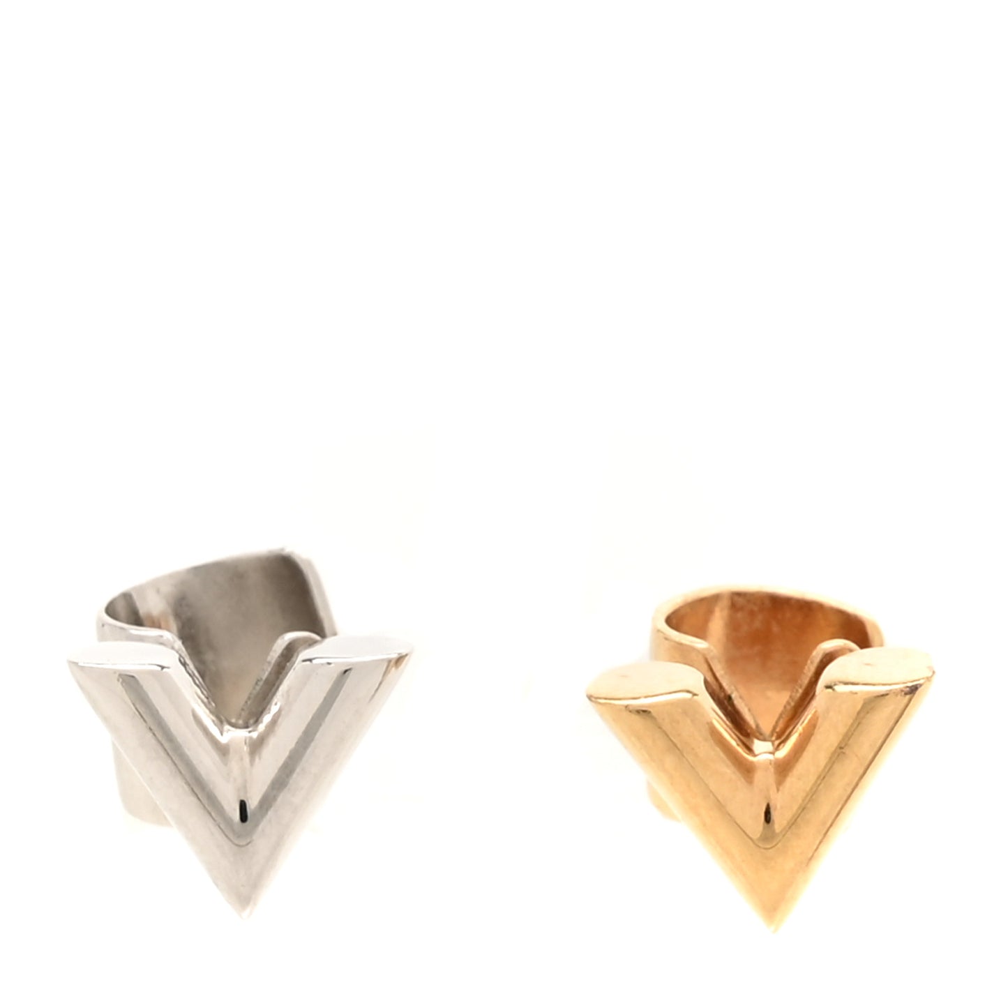 Essential V Ear Cuff Set Silver Gold