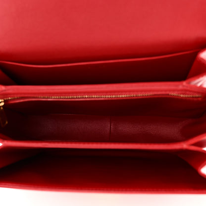 Celine Shiny Calfskin Medium Triomphe Red 5 of 11