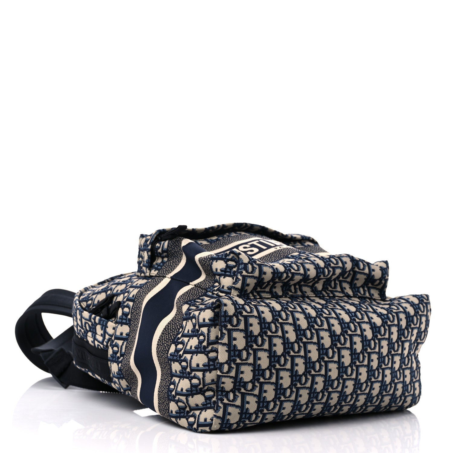 Christian Dior Oblique Diortravel Backpack Blue 4 of 11