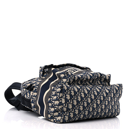 Christian Dior Oblique Diortravel Backpack Blue 4 of 11
