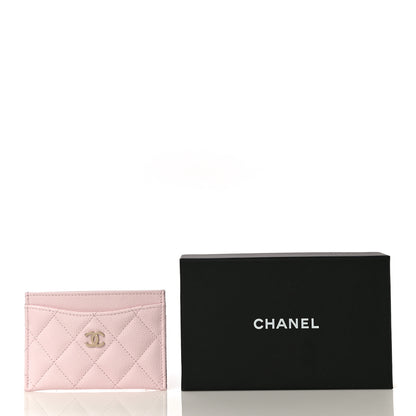 Chanel Caviar Quilted Card Holder Light Pink 12 of 12