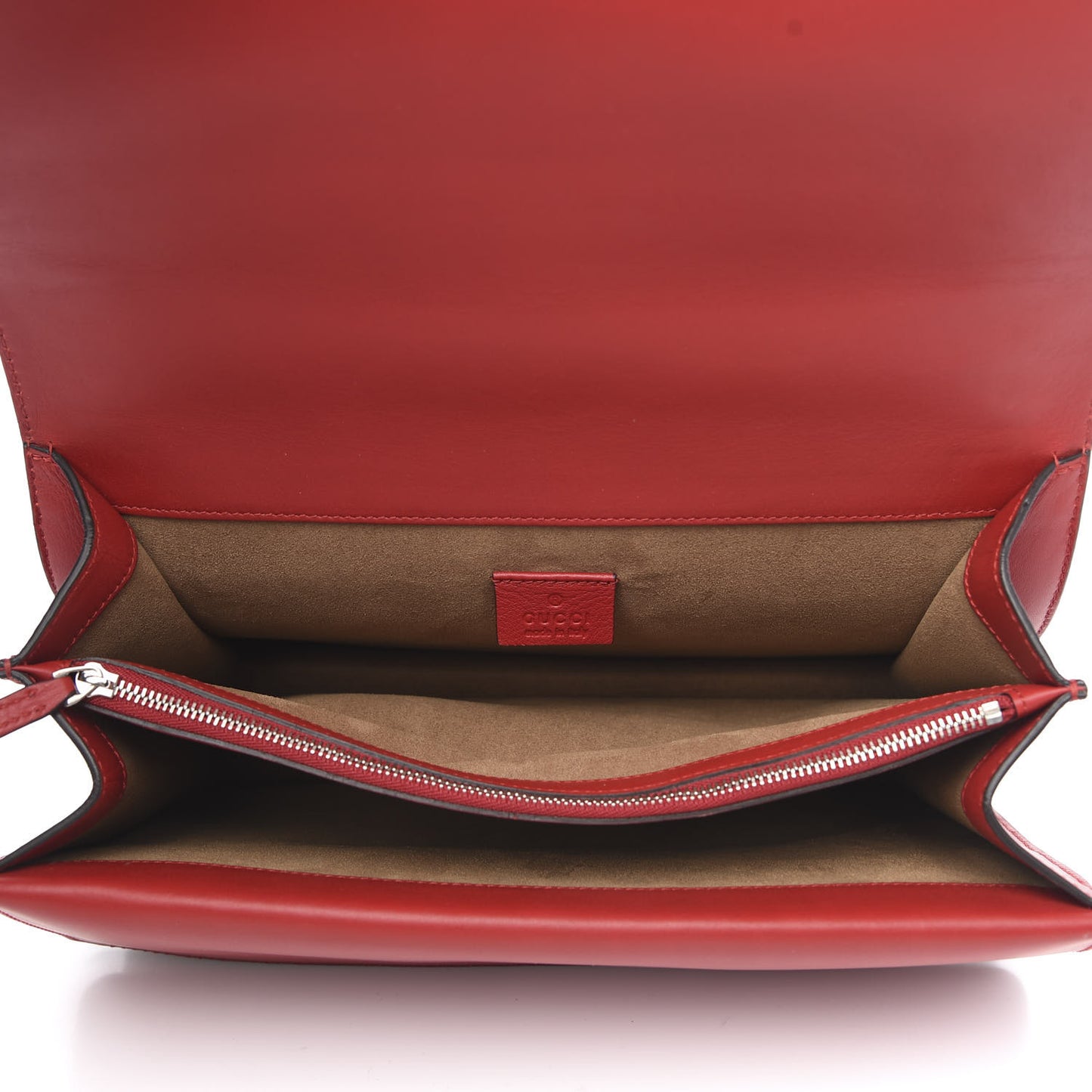 GG Supreme Monogram Arabesque Medium Dionysus Shoulder Bag Hibiscus Red