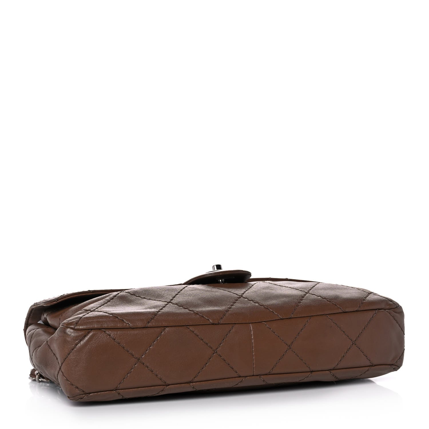 Chanel Calfskin Stitched Flap Brown 4 of 12