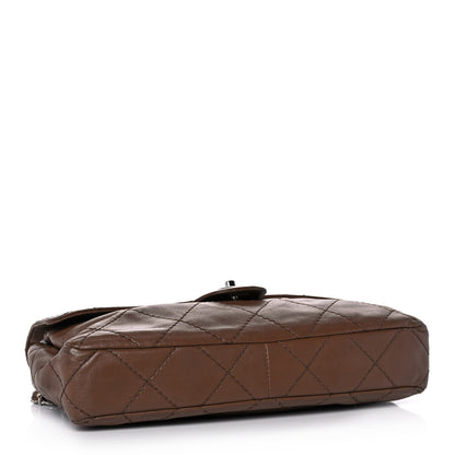 Chanel Calfskin Stitched Flap Brown 4 of 12