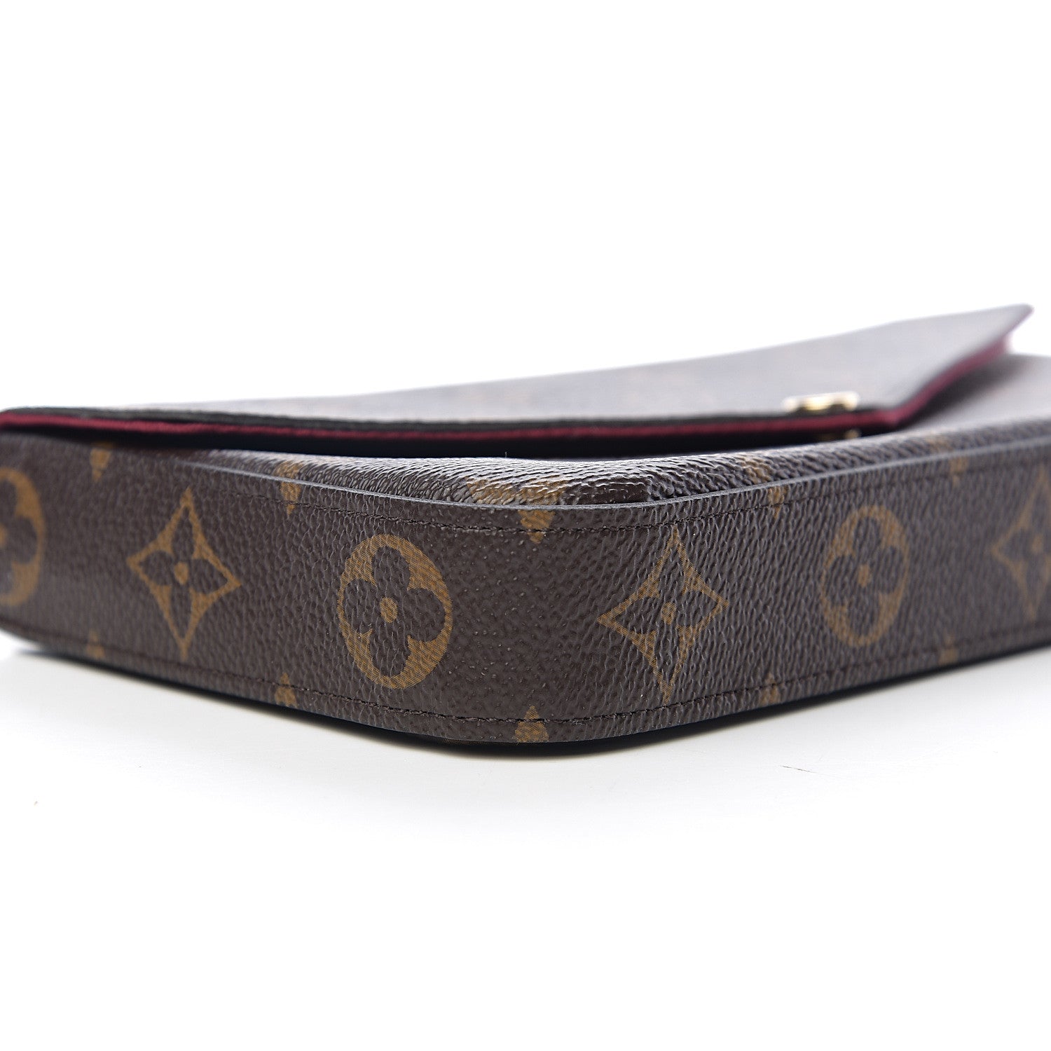 Louis Vuitton Monogram Pochette Felicie Chain Wallet Fuchsia 6 of 7
