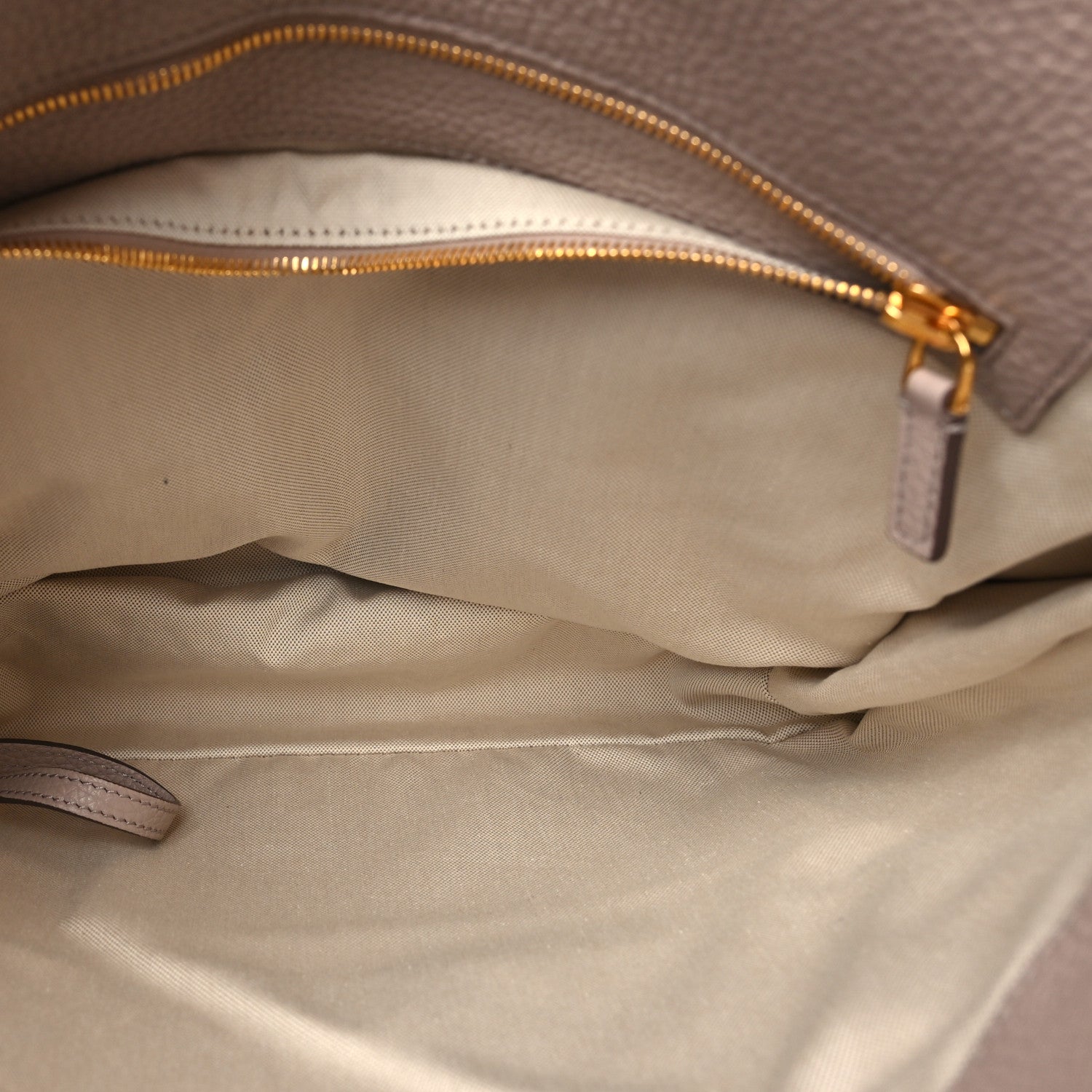 Tom Ford Pebbled Calfskin Large Alix Padlock Zip Hobo Bag Taupe 6 of 10