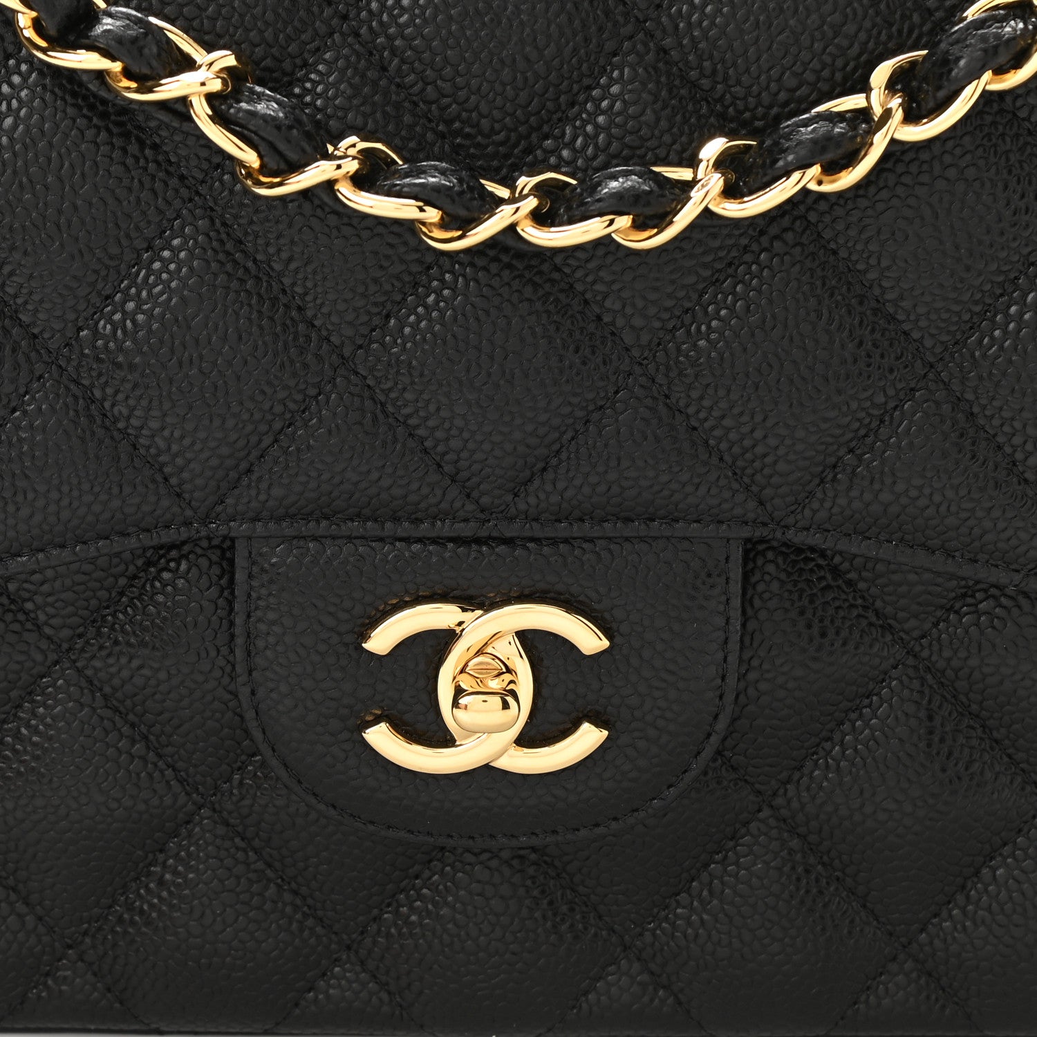 Chanel Caviar Quilted Jumbo Double Flap Black 8 of 10