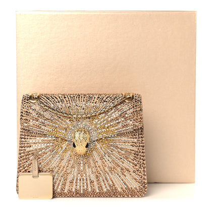 Bulgari Suede Crystal Embellished Serpenti Forever Small Day-to-Night Crossbody Bag Gold Multicolor 11 of 11