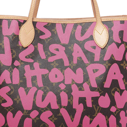Louis Vuitton Monogram Graffiti Neverfull GM Fuchsia 13 of 13