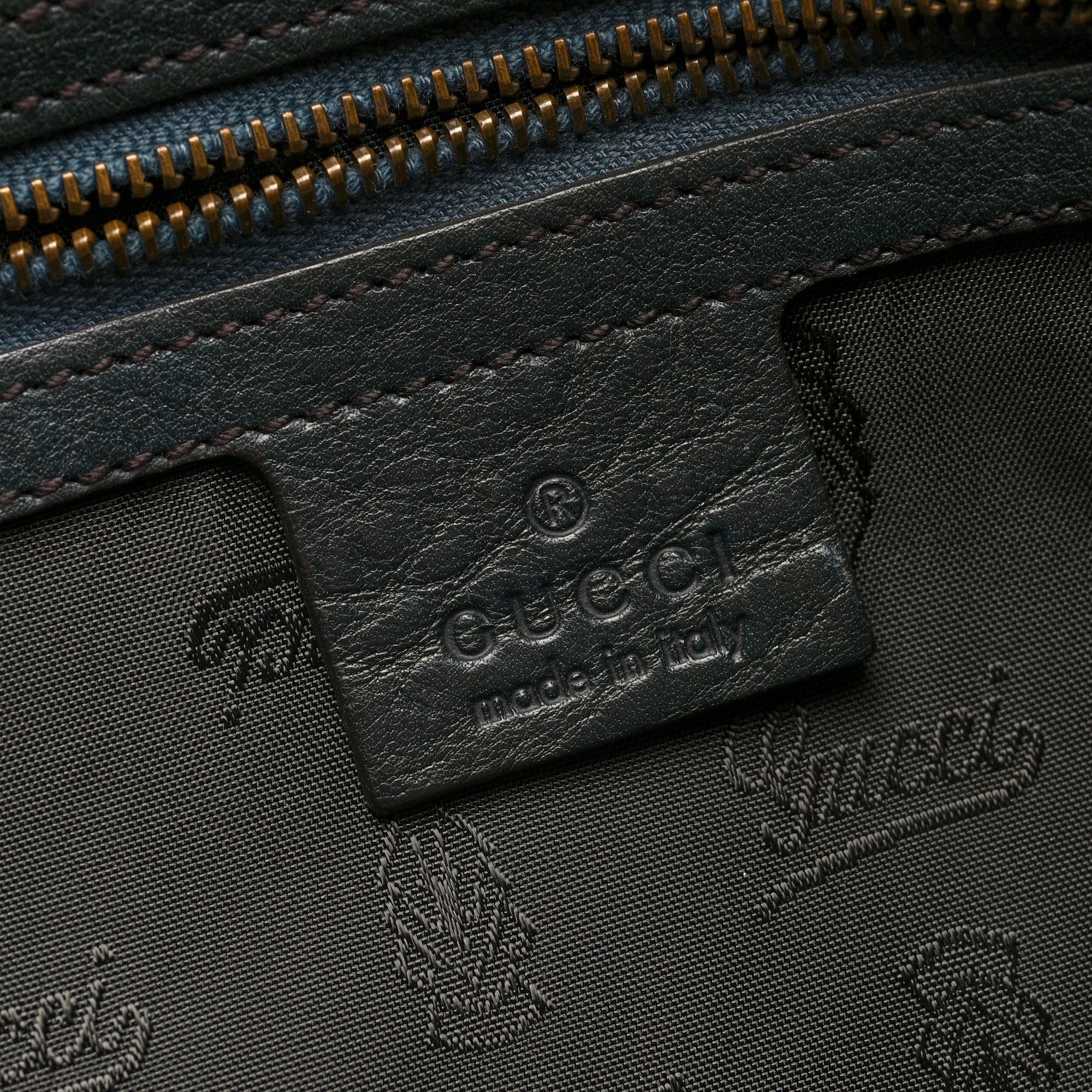 Gucci Suede Calfskin Large Babouska Studded Boston Blue 6 of 10
