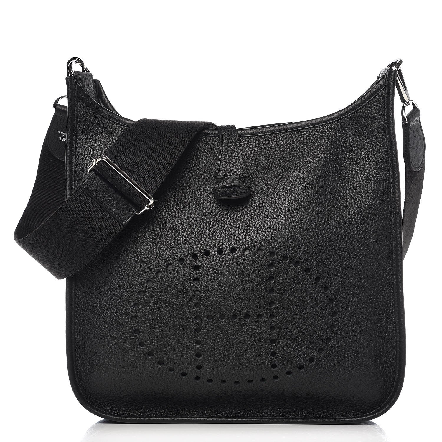 Hermes Taurillon Clemence Evelyne III PM Black 1 of 9