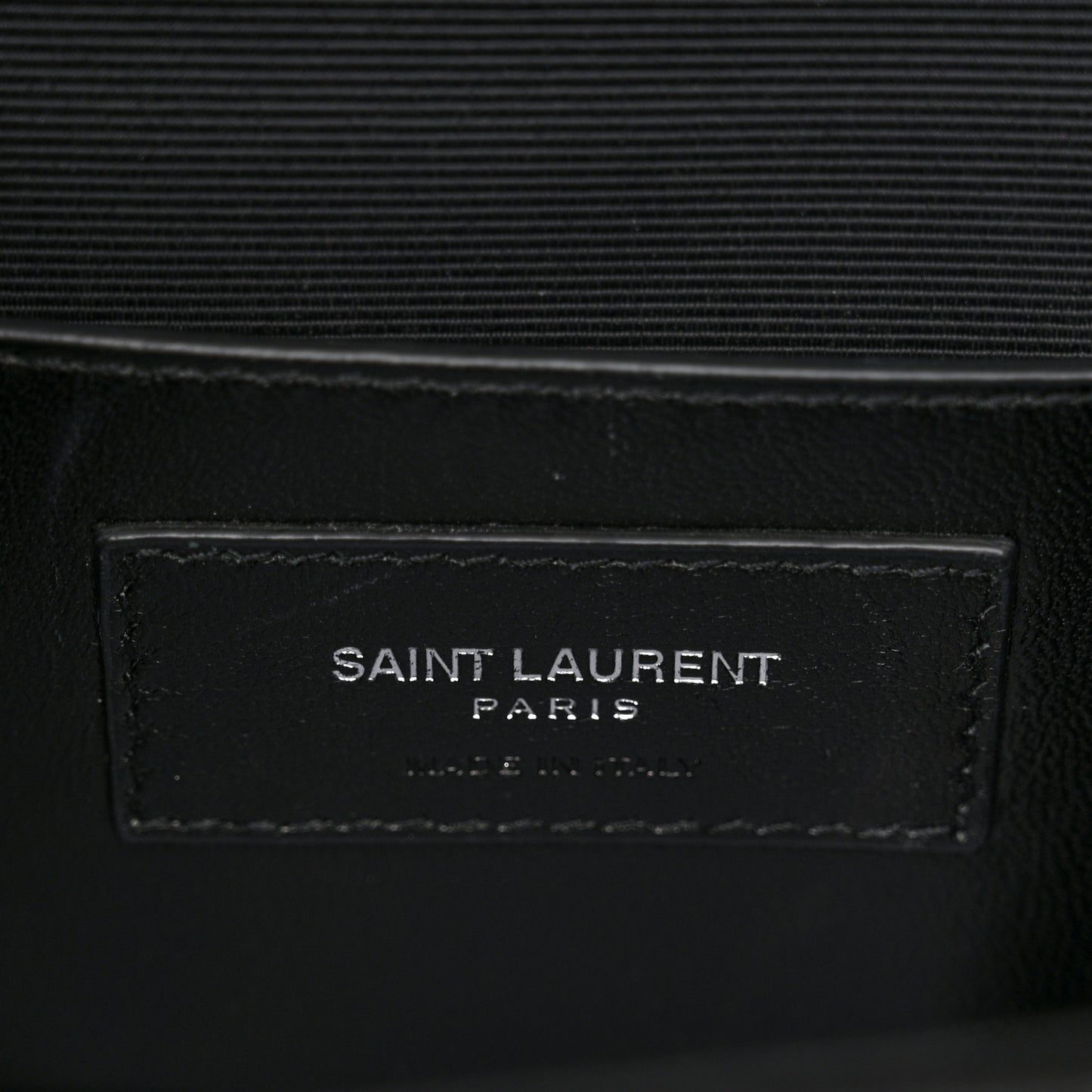 Grain De Poudre Textured Mixed Matelasse Triquilt Medium Monogram Monochrome Satchel Black