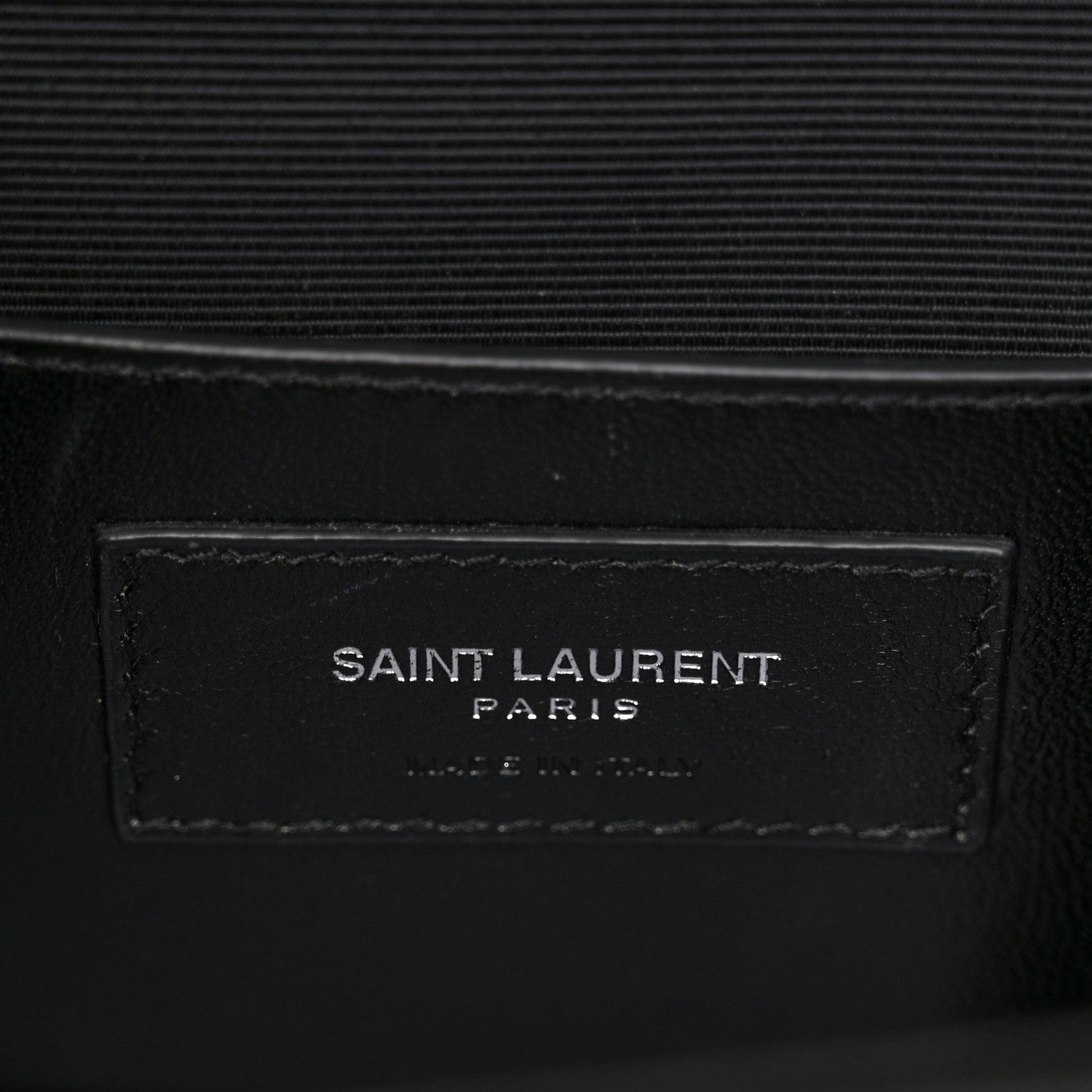 Saint Laurent Grain De Poudre Textured Mixed Matelasse Triquilt Medium Monogram Monochrome Satchel Black 6 of 14