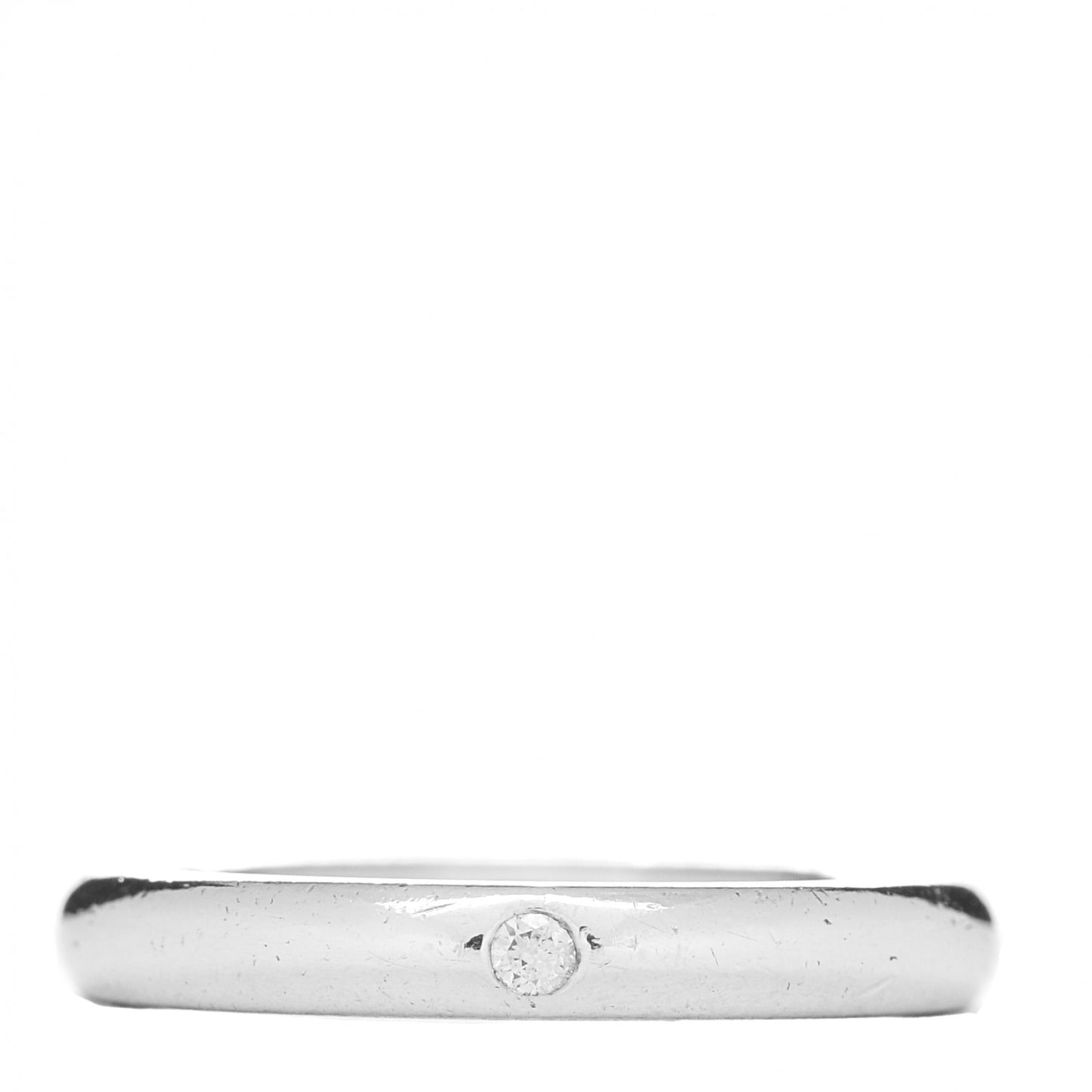 Sterling Silver Diamond Elsa Peretti Band Ring 48 4.5