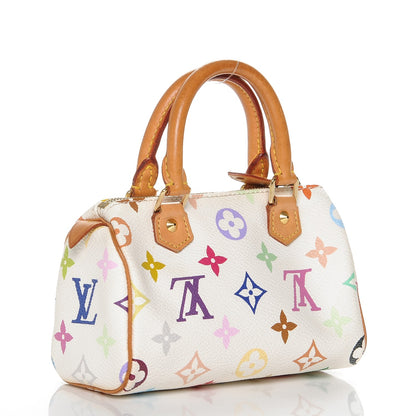 Louis Vuitton Monogram Multicolor Mini Sac HL Speedy White 3 of 6