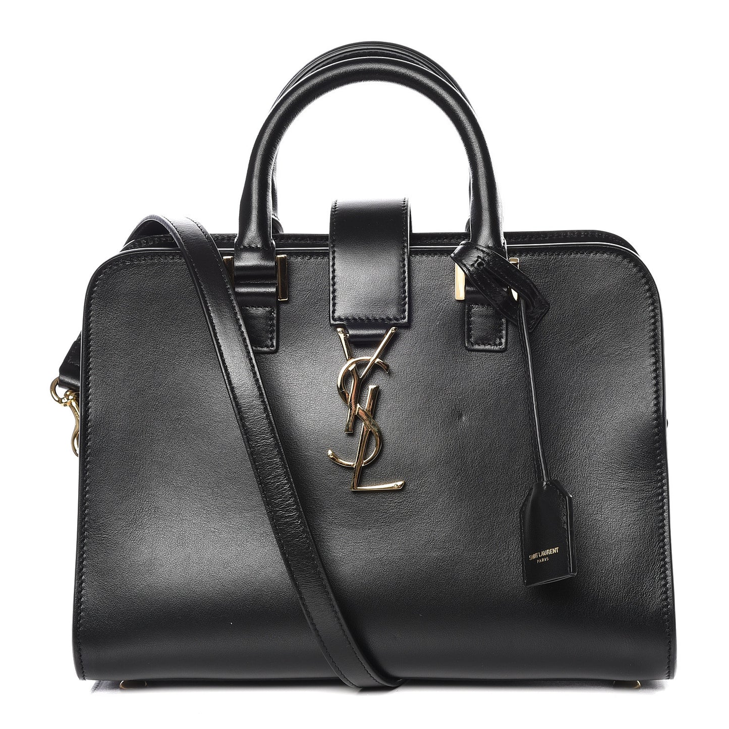 Calfskin Monogram Baby Cabas Black