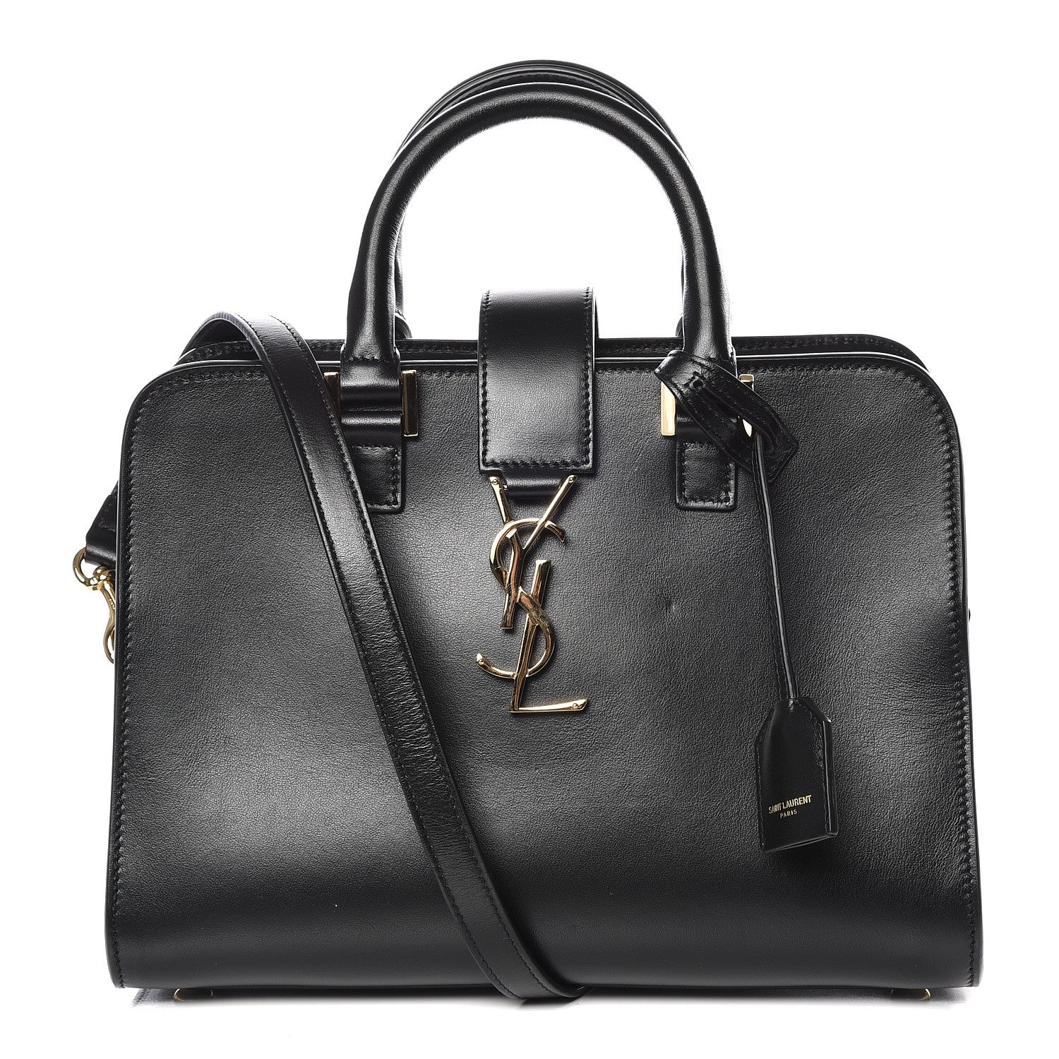 Saint Laurent Calfskin Monogram Baby Cabas Black 1 of 10