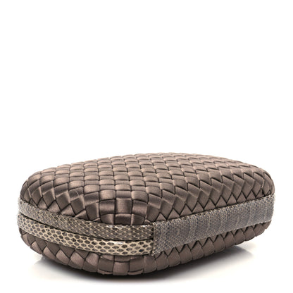 Bottega Veneta Satin Intreccio Impero Ayers Chain Knot Taupe 4 of 9