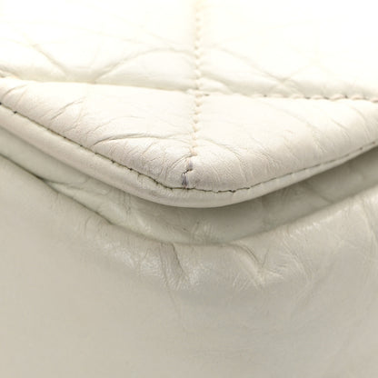 Chanel Aged Calfskin Quilted Medium Pondichery Flap White 12 of 12