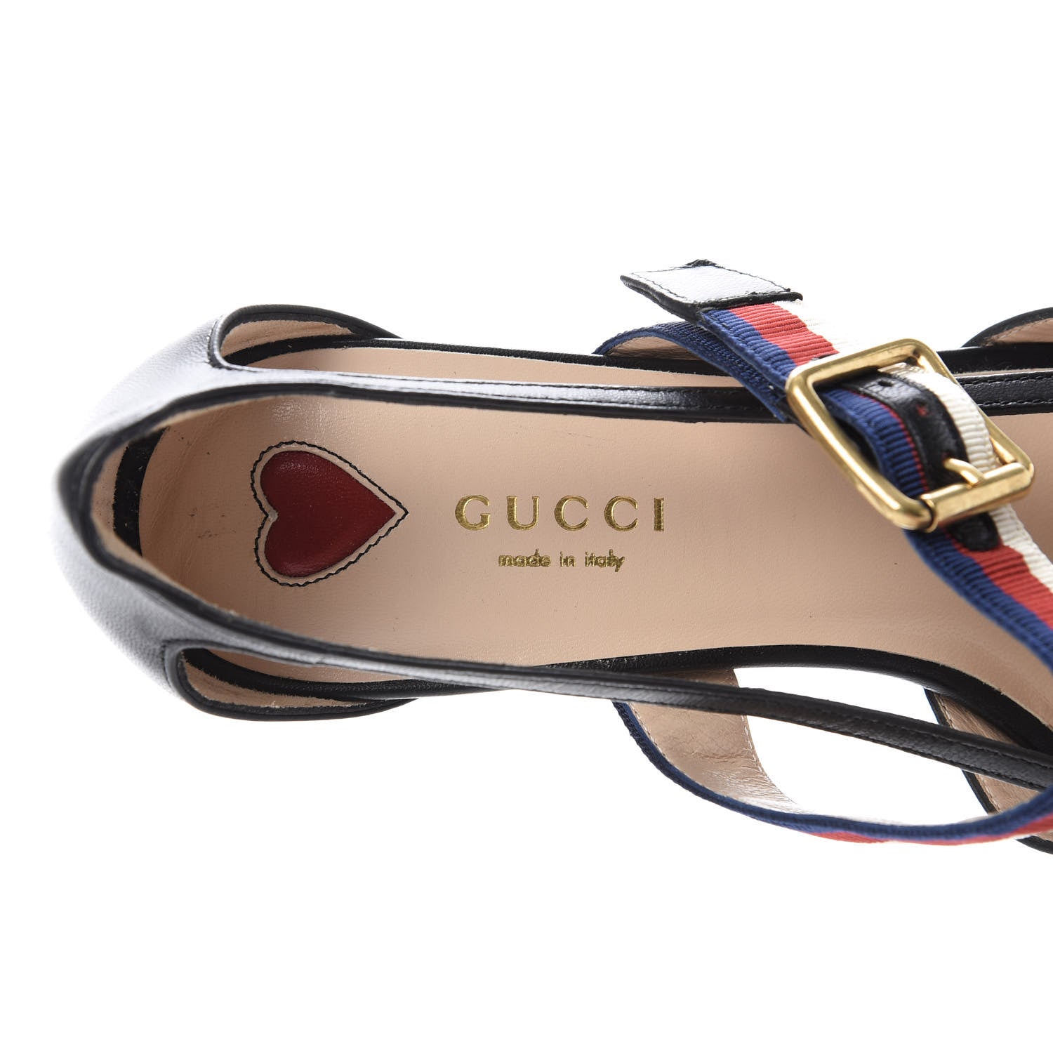 Gucci Malaga Kid Sylvie Web Unia Mules 38 Black 7 of 9