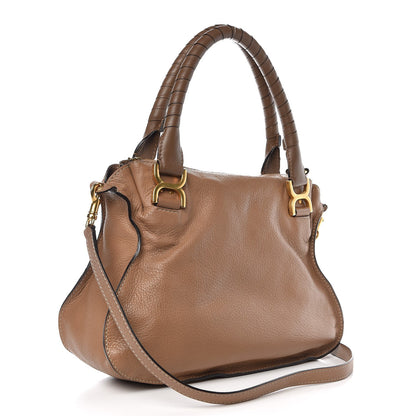 Chloe Calfskin Medium Marcie Satchel Sand Shell 3 of 11