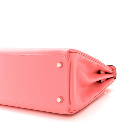 Hermes Evercolor Verso Kelly Retourne 28 Rose D'ete Terre Battue 10 of 10