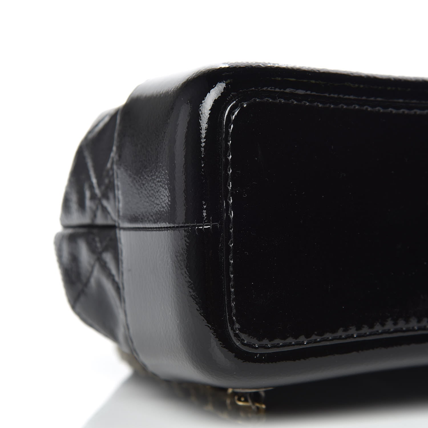 Chanel Patent Goatskin Quilted Small Gabrielle Backpack Black 8 of 9