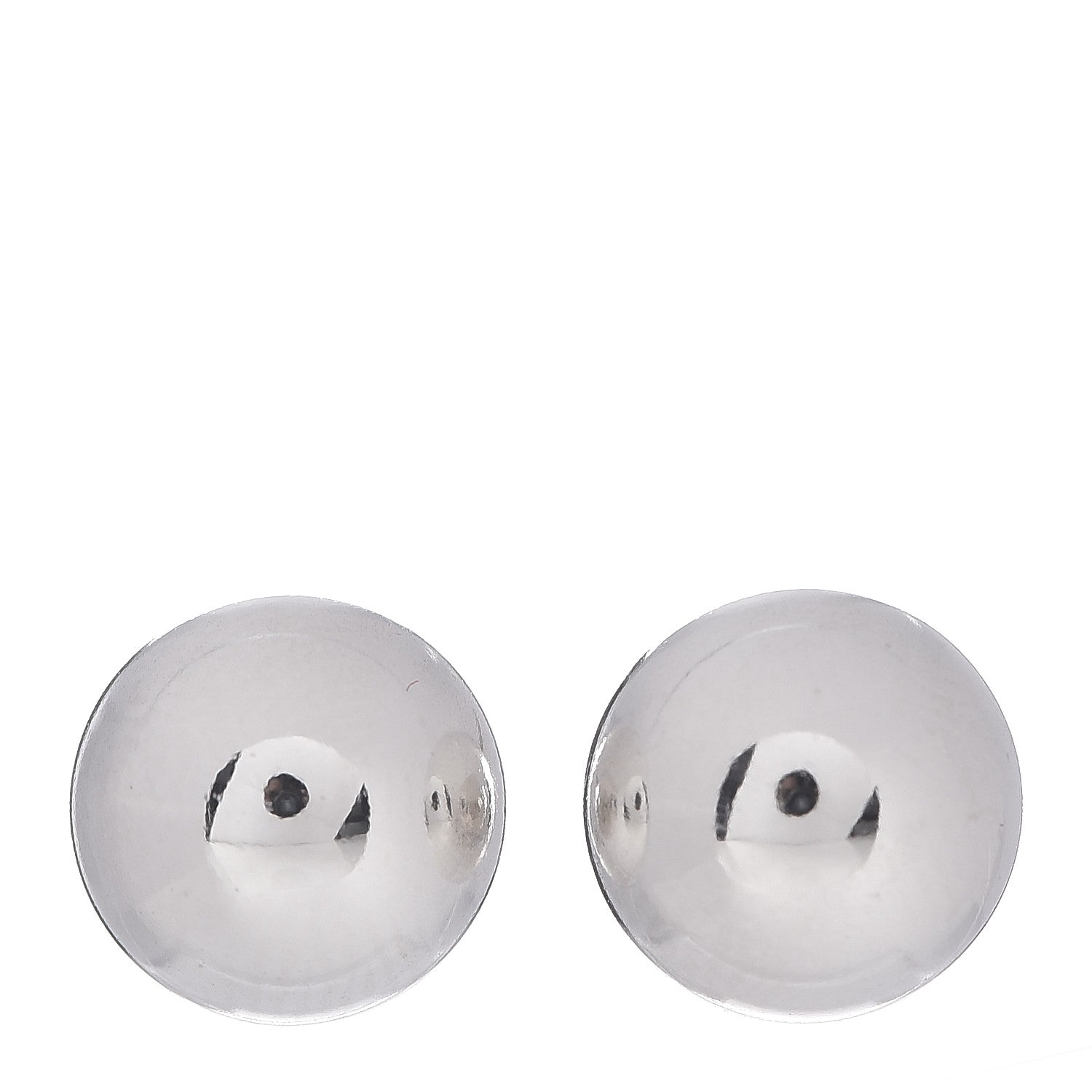 Tiffany Sterling Silver 10mm HardWear Ball Earrings 1 of 3