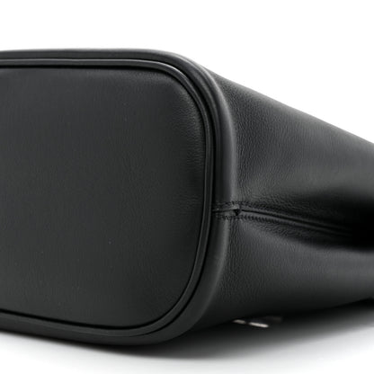 Prada Soft Grained Calfskin Vitello Daino Small Buckle Bag Black 9 of 13