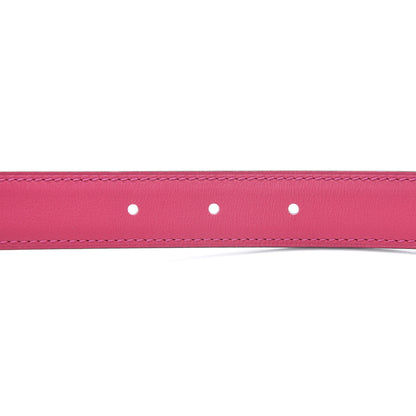 Hermes Swift Epsom 24mm Belt Strap 90 Rose Mexico Rouge H 6 of 9