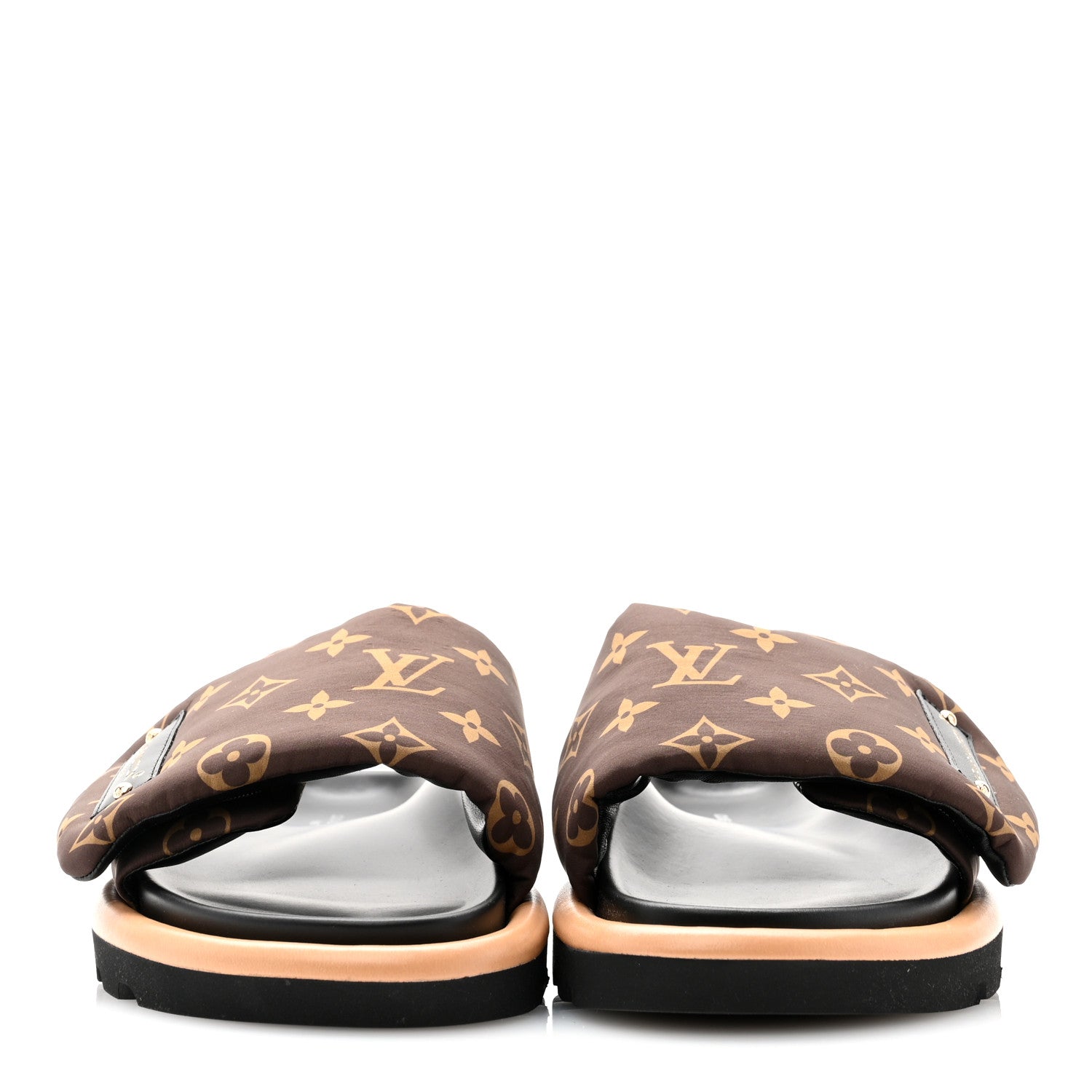 Louis Vuitton Nylon Monogram Pool Pillow Comfort Mule 36 Cacao Brown 2 of 8