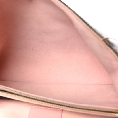 Louis Vuitton Damier Ebene Caissa Clutch Rose Ballerine 5 of 9