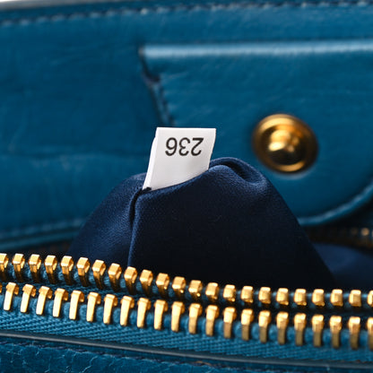 Miu Miu Vitello Shine Top Handle Satchel Oceano 7 of 12
