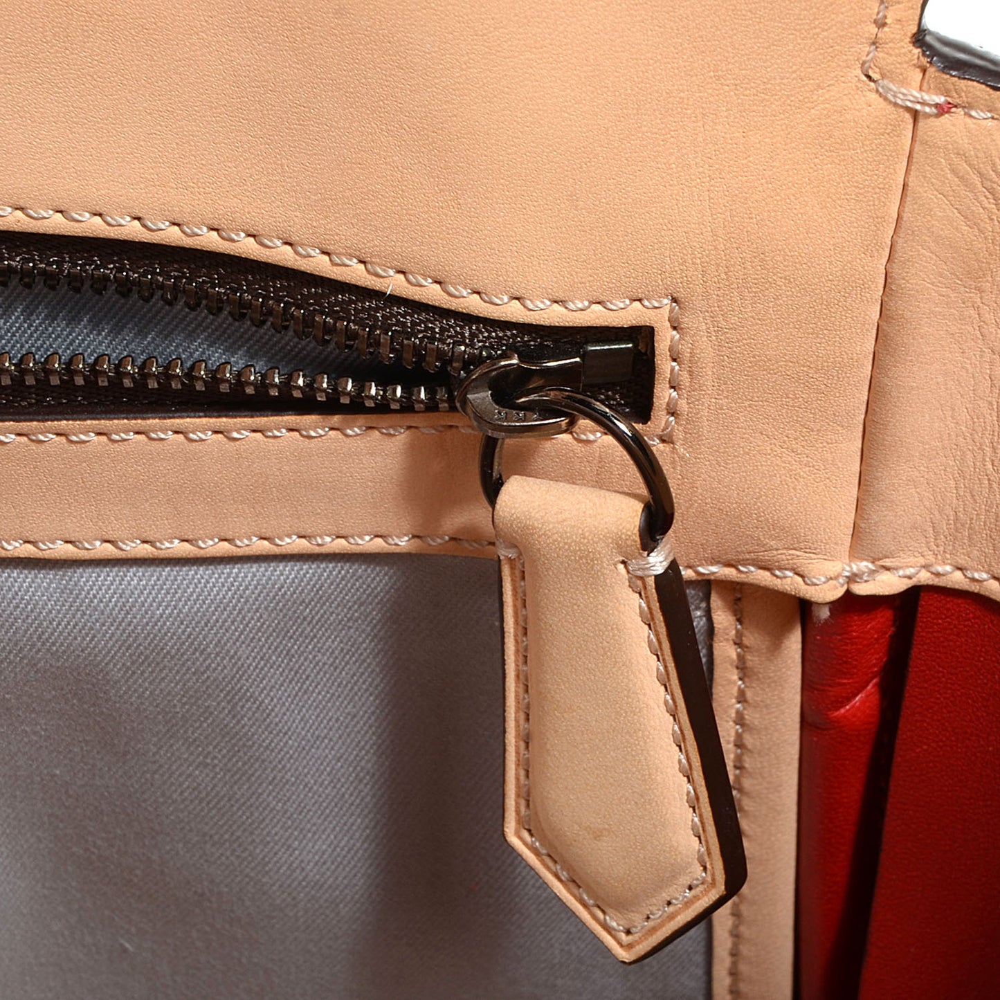 REED KRAKOFF Leather Atlantique Tote Crimson Red