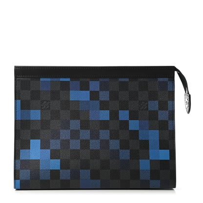 Louis Vuitton Damier Graphite Pixel Pochette Voyage MM Blue 1 of 4