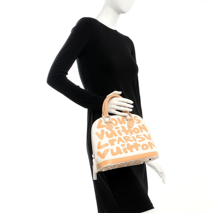 Louis Vuitton Graffiti Alma MM Peach 2 of 7