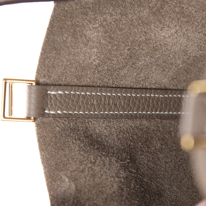 Hermes Taurillon Clemence Picotin Lock 18 PM Etoupe 7 of 11