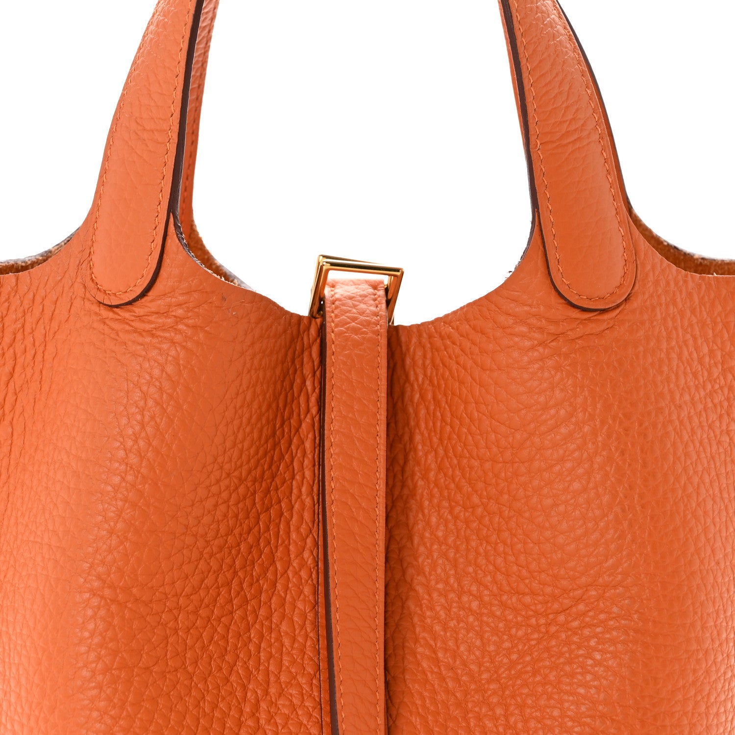 Hermes Taurillon Clemence Picotin Lock 18 PM Orange 8 of 11