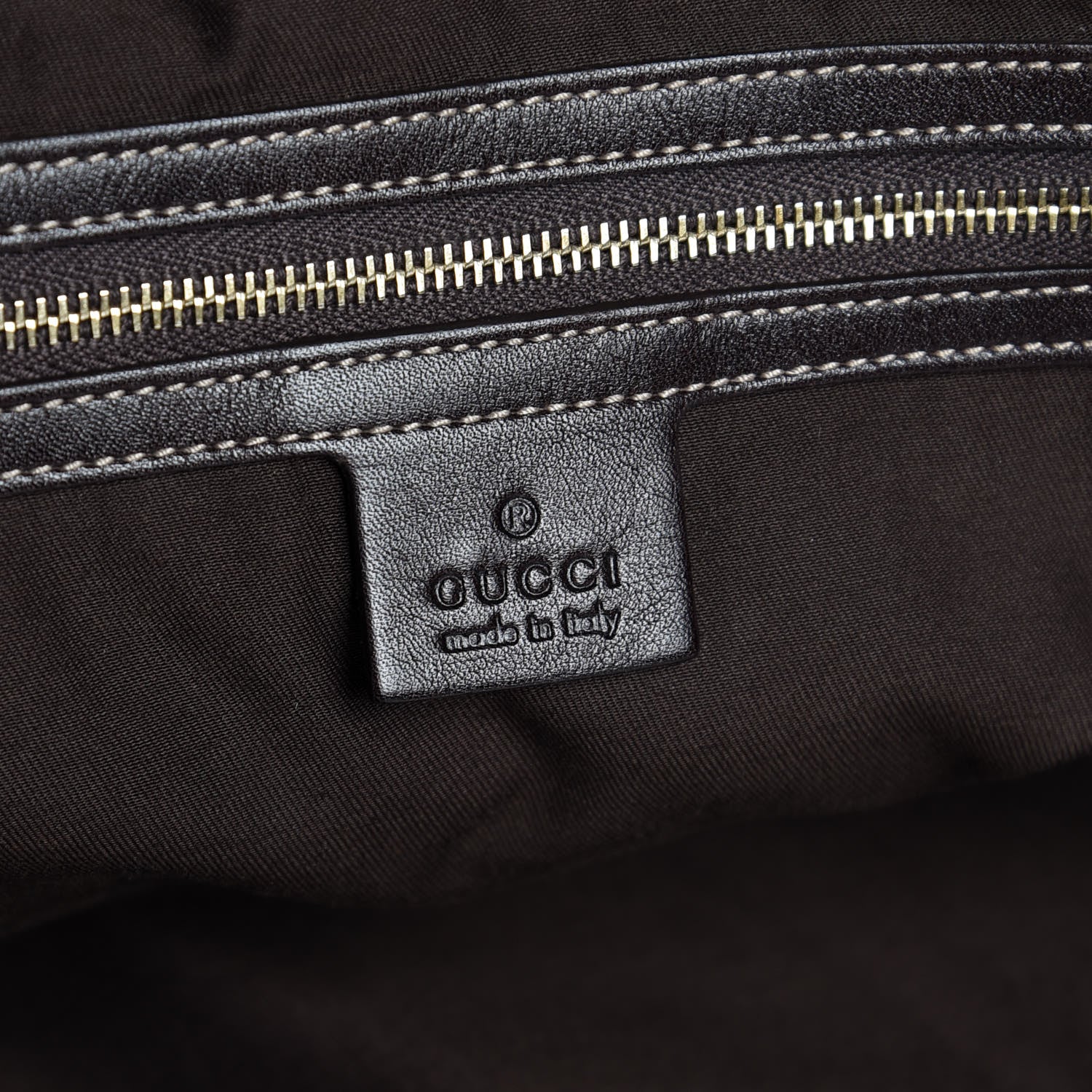 Gucci Calfskin Large Britt Shoulder Bag Dark Brown 6 of 11