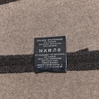 Gucci Wool Cashmere GG Monogram Blanket Dark Brown 2 of 3