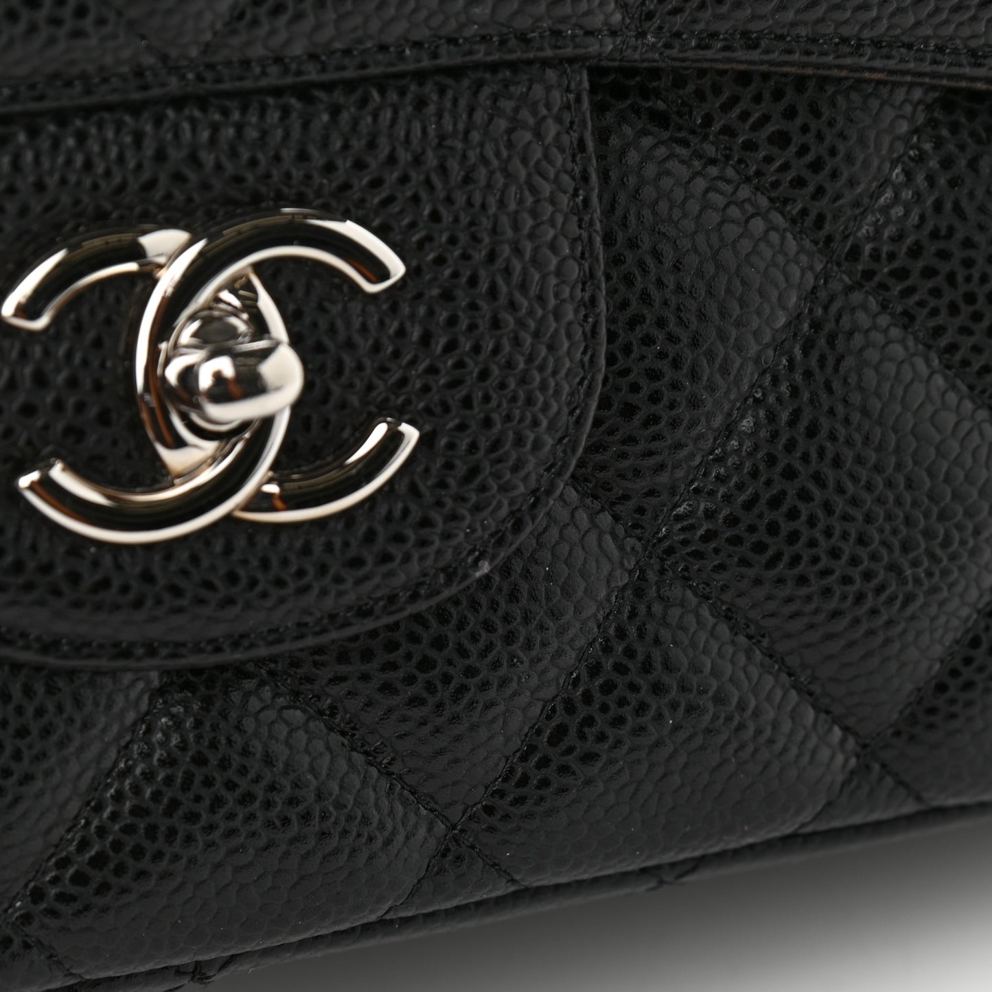 Caviar Quilted Jumbo Single Flap Black