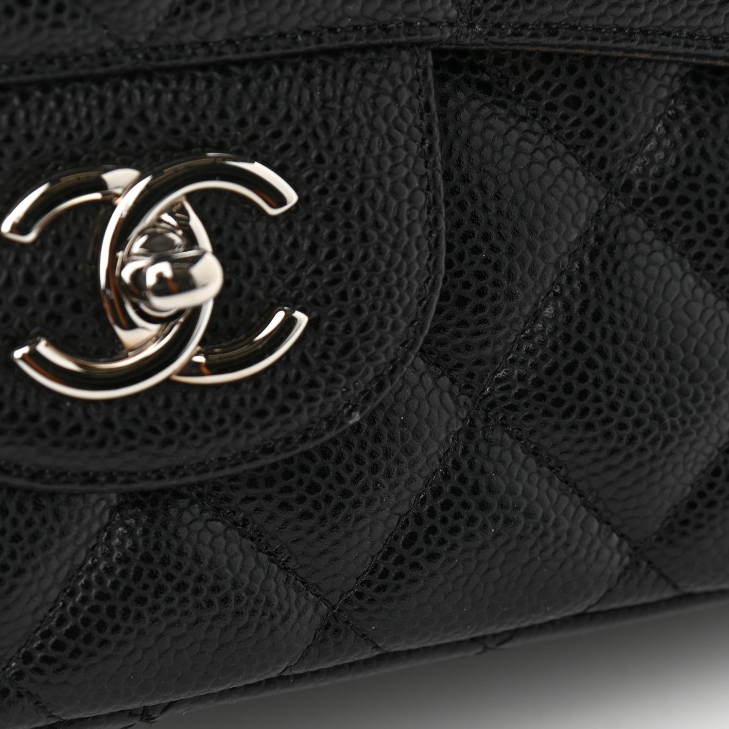 Chanel Caviar Quilted Jumbo Single Flap Black 10 of 12